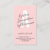 ブロー積層アフターケアアドバイス手順 名刺 (正面)