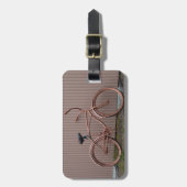 ブロ素朴ンズ自転車写真カスタム ラゲッジタグ (正面縦)