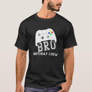 ブロ誕生日クルーゲーマー子供の誕生日パーティーゲームC Tシャツ