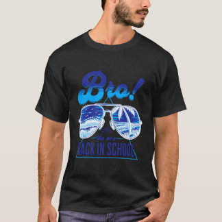 ブロ スクールバック クールサングラス 先生 キッズ R Tシャツ