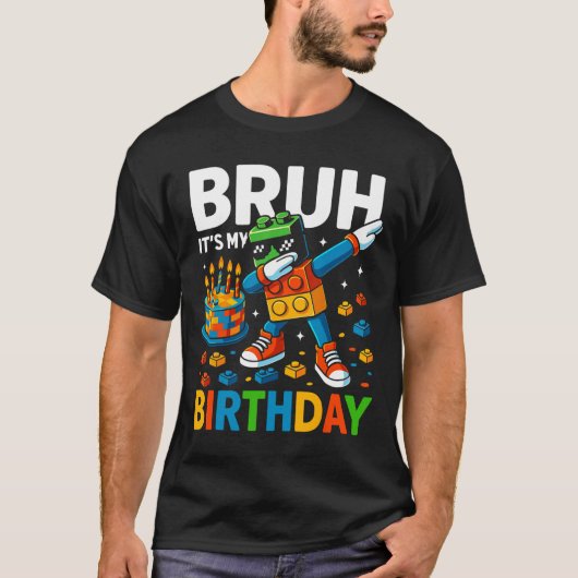 ブロ Bruh お誕生日おめでとうTシャツ Tシャツ (正面)