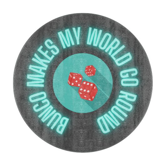 ブンコが世界をネオンに カッティングボード (正面)