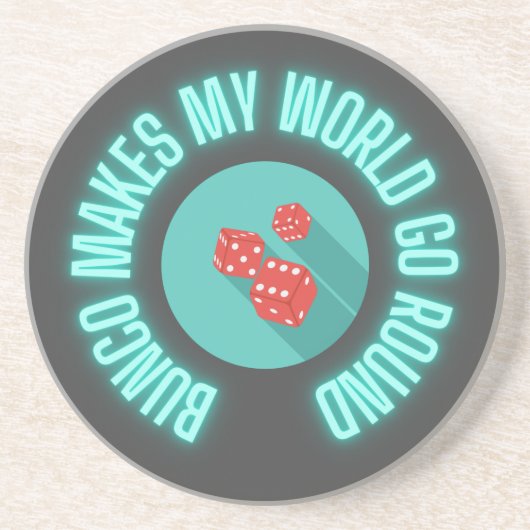 ブンコが世界をネオンに コースター (正面)