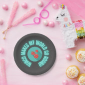 ブンコが世界をネオンに ペーパープレート (パーティー)