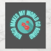 ブンコが世界をネオンに ワインラベル (シングルラベル)