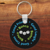 ブンコグッドフレンズサイコロパーティー キーホルダー (正面)