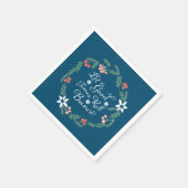 ブンコディセンバーテーマフローラホリデイ スタンダードカクテルナプキン (角)