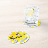 ブンコビーサイコロ ラウンドペーパーコースター (インサイチュ)