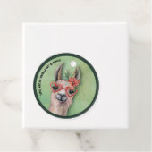 ブンコラおもしろいラマのクリスマスプレゼント フェイバータグ (インサイチュ)