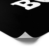 ブンジュウおもしろいルフランスのバーガーブンパンプンダークBG ポスター (角)