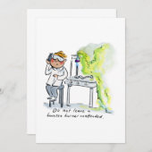 ブンゼンバーナー 招待状 (正面/裏面)