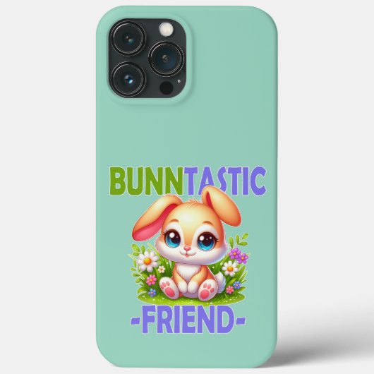 ブンタスティックの友人のプン。かわいいウサギの漫画 Case-Mate iPhoneケース (裏面)