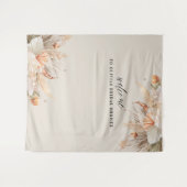 ブンチとバブルリー ブライズシャワー パンパスグラス タペストリー (正面(横))