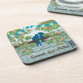 ブンティンカントリーシックな愛鳥が木に座る|過去記事 コースター (左側)