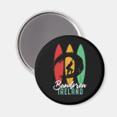 ブンドーランビーチアイルランドヴィンテージレトロサーフィン マグネット (正面/裏面)