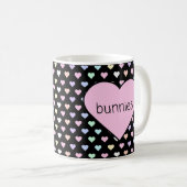 ブンニーハートマグ コーヒーマグカップ (正面右)