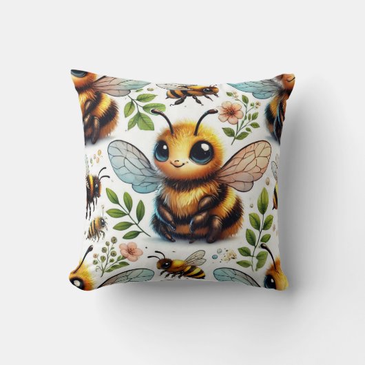 ブンブンいう音喜び クッション (正面)