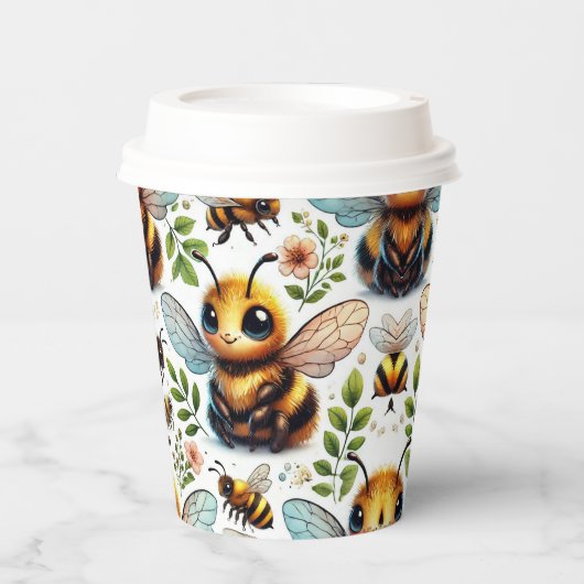 ブンブンいう音喜び 紙コップ (正面)