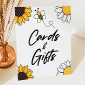 ブンブンいう音蜂蜜のカードとギフトテーブルパーティーのサイン 台座サイン