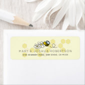 ブンブンいう音/ハニービー&デイジーイエロー住所 シール (インサイチュ)