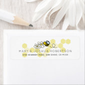 ブンブンいう音/ハニービー&デイジーホワイト住所 シール (インサイチュ)