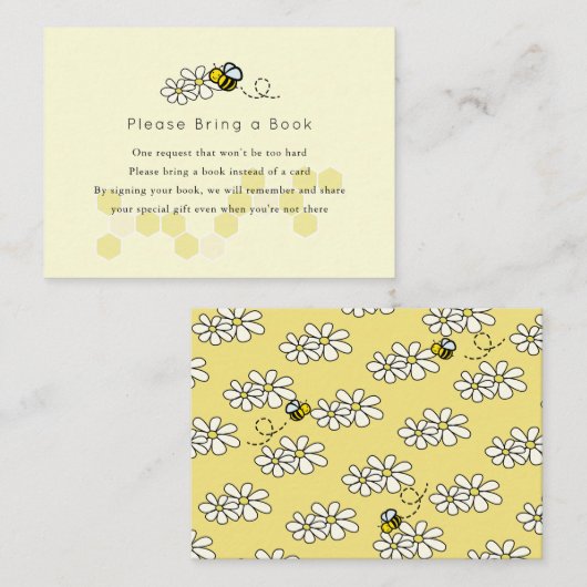 ブンブンいう音/ハニー・ビーデイジーどうぞ本を持って来て エンクロージャーカード (正面/裏面)