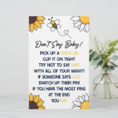 ブンブンいう音Honey BeeはBaby Shower Gameを言わない 便箋 (スタンド正面)