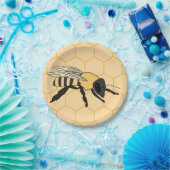 ブンブンブン蜂ハニカムミツバチの巣 ペーパープレート (パーティー)