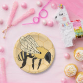 ブンブンブン蜂ハニカムミツバチの巣 ペーパープレート (パーティー)