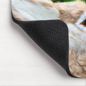 ブンブン状の匂いを嗅ぐ花 マウスパッド (コーナー)