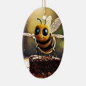 「ブンブン美しい：地元のハチミツの世界を発見 セラミックオーナメント (右)