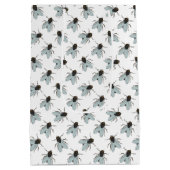 ブンブン飛ぶハエ飛ぶスワッター昆虫ユッキーバグ ミディアムペーパーバッグ (裏面)