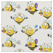 ブンブン鳴くハチ ファブリック (クローズアップ)