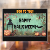 ブーあなたにハロウィーンの窓にしがみつく ウィンドウサイン (シート2)