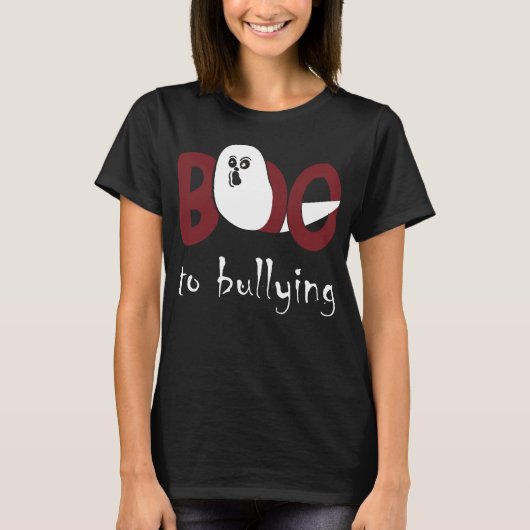 ブーいじめ不気味幽霊ハロウィン Tシャツ (正面)