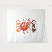 ブーいとこのクルーのハロウィーン恐竜の不気味衣装 タペストリー (正面(横))