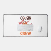 ブーいとこのクルーのハロウィーン恐竜の不気味衣装 デスクマット (キーボード&マウス)