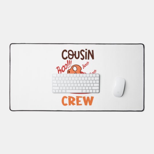 ブーいとこのクルーのハロウィーン恐竜の不気味衣装 デスクマット (キーボード&マウス)