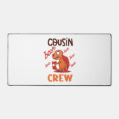 ブーいとこのクルーのハロウィーン恐竜の不気味衣装 デスクマット (正面)