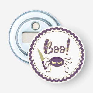 ブーおかしいハロウィーンスパイダーキャラクターナイフの手 栓抜き