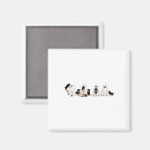 ブーおもしろいシートハルの魔女ロットワイラー犬幽霊 マグネット (正面/裏面)