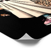 ブーおもしろいジー幽霊ハロウィンブージェ幽霊不気味 ポスター (角)