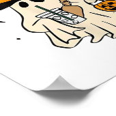 ブーおもしろいジ幽霊ハロウィンブー幽霊不気味 ポスター (角)