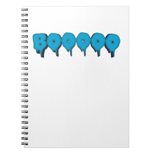 ブーおもしろい幽霊文字 ノートブック (正面)