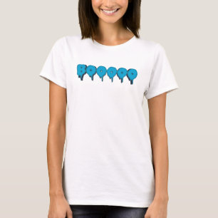 ブーおもしろい幽霊文字 Tシャツ