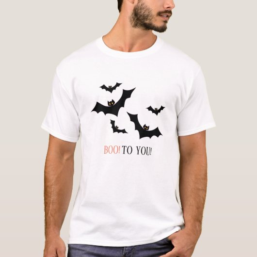 「ブーお前に！」 ハロウィンカスタムのTシャツ Tシャツ (正面)