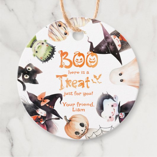 ブーお前のハロウィン感謝していだ フェイバータグ (正面)