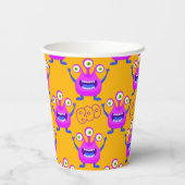 ブーかわいいおもしろいモ不気味スター 紙コップ (裏面)