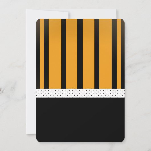 ブーかわいい幽霊ハロウィンキッズベビーシャワー 招待状 (裏面)