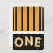 ブーかわいい幽霊ハロウィーン1st誕生日パーティー 招待状 (裏面)